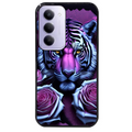 Coque noire taperso pour Redmi 15 4G et 5G avec motif tigre uv style manga protection antichoc personnalisée