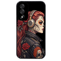 Coque noire taperso pour OnePlus Nord 5 avec motif tete de mort rock protection antichoc personnalisée