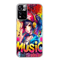 Coque taperso pour Redmi Note 11 4G PRO 5G 11S avec motif anime manga et music protection antichoc personnalisée