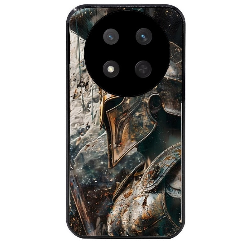 Coque noire taperso pour Magic 7 LITE et PRO avec motif spartan guerrier protection antichoc personnalisée