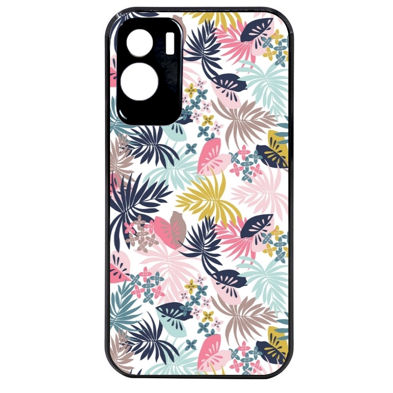 Coque noire taperso pour Honor 70 LITE 90 et LITE avec motif jungle et fleur rose protection antichoc personnalisée