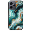 Coque noire taperso pour Redmi 12 4G et 5G avec motif marbre vert protection antichoc personnalisée