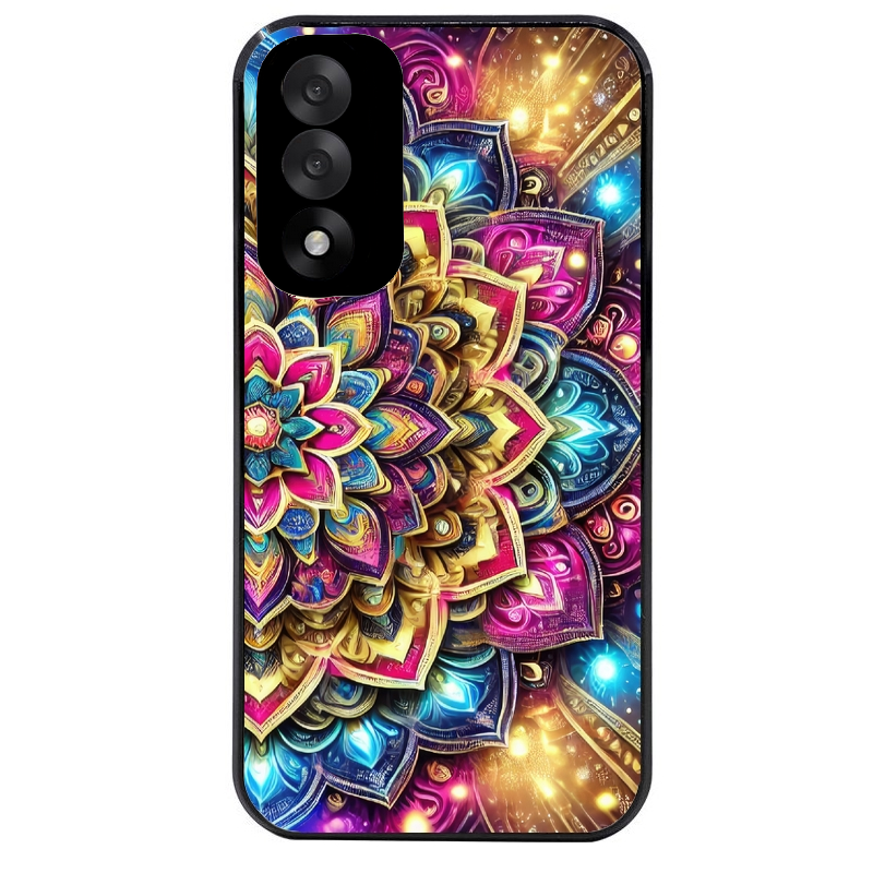 Coque noire taperso pour OnePlus Nord 5 avec motif mandala 2 protection antichoc personnalisée