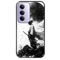 Coque noire taperso pour Redmi 15 4G et 5G avec motif samourai et lune protection antichoc personnalisée