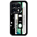 Coque noire taperso pour OnePlus 11 et 12 personnalisable avec motif cassette vintage protection antichoc personnalisée