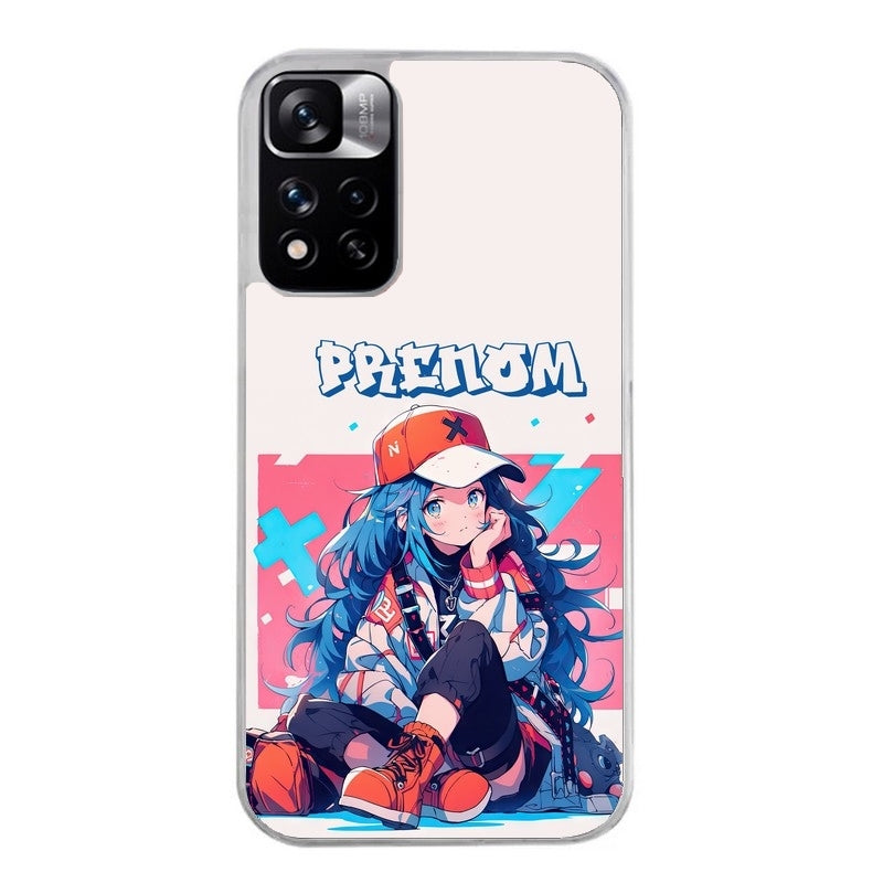 Coque taperso pour Redmi Note 12 4G 5G PRO 4G avec motif anime casquette personnalise protection antichoc personnalisée