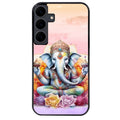Coque noire taperso pour galaxy A06 A16 A26 A36 A56 avec motif elephant namaste protection antichoc personnalisée
