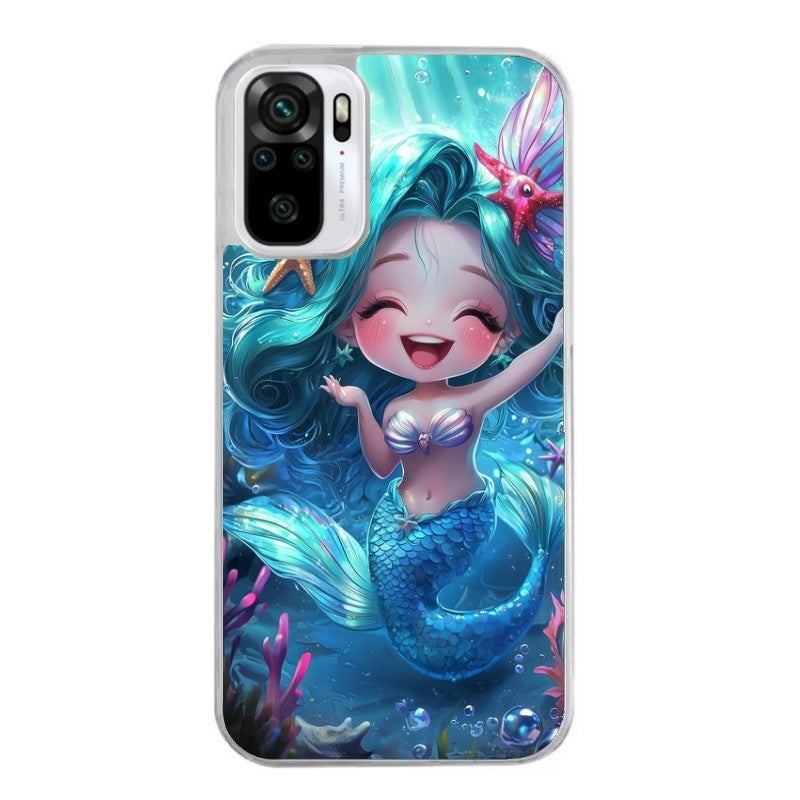 Coque taperso pour Redmi Note 10 4G 5G PRO 10S avec motif sirene style anime protection antichoc personnalisée