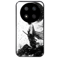 Coque noire taperso pour Magic 7 LITE et PRO avec motif samourai et lune protection antichoc personnalisée