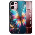 Coque noire taperso pour OPPO A6 PRO 4G et 5G avec motif papillon arc protection antichoc personnalisée