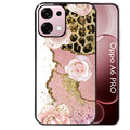 Coque noire taperso pour OPPO A6 PRO 4G et 5G avec motif marbre fleur leopard protection antichoc personnalisée