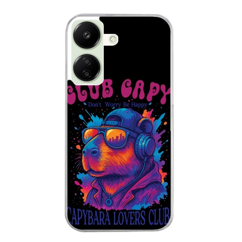 Coque taperso pour POCO C65 4G avec motif capybara club protection antichoc personnalisée