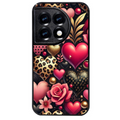 Coque noire taperso pour OnePlus 11 et 12 avec motif coeur et leopard protection antichoc personnalisée
