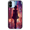 Coque noire taperso pour Redmi A1 et A2 avec motif new york anime protection antichoc personnalisée