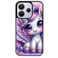 Coque noire taperso pour Redmi Note 14 et PRO PLUS 4G 5G avec motif licorne violette protection antichoc personnalisée