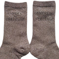 Chaussettes paillettes bronze motif maman merveilleuse