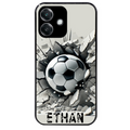 Coque noire taperso pour OPPO A40 avec motif foot beton personnalisee protection antichoc personnalisée