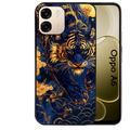 Coque noire taperso pour OPPO A6 A6X 4G et 5G avec motif tigre et fleur protection antichoc personnalisée