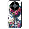 Coque noire taperso pour Magic 5 6 LITE et PRO avec motif tete de mort calavera papillon protection antichoc personnalisée