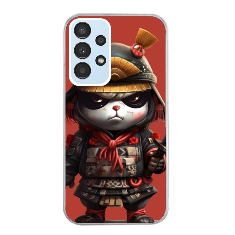 Coque taperso pour Galaxy A13 4G et 5G A23 A53 avec motif panda et samourai protection antichoc personnalisée