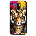 Coque noire taperso pour OPPO Reno 2 et 2Z avec motif tigre style hip hop protection antichoc personnalisée