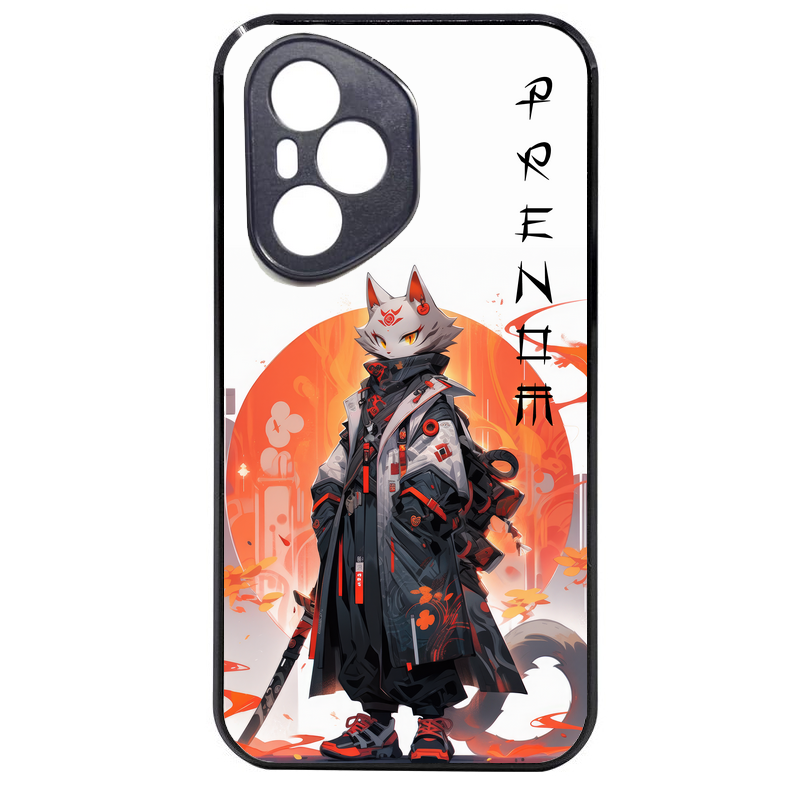 Coque noire taperso pour Honor 400 et Lite Pro Smart avec motif anime chat japan personnalise protection antichoc personnalisée