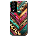 Coque noire taperso pour OnePlus Nord 5 avec motif chevron texas protection antichoc personnalisée