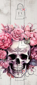 Tête de mort floral