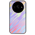 Coque noire taperso pour Redmi A3 avec motif zebre pastel protection antichoc personnalisée