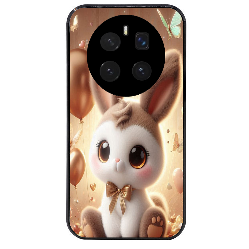 Coque noire taperso pour Magic 7 LITE et PRO avec motif lapin ballon protection antichoc personnalisée