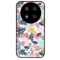 Coque noire taperso pour Magic 7 LITE et PRO avec motif jungle et fleur rose protection antichoc personnalisée