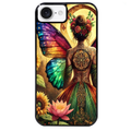 Coque noire taperso pour Iphone 17 17E AIR MAX PRO avec motif fee et fleurs protection antichoc personnalisée