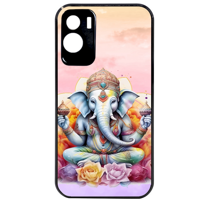 Coque noire taperso pour Honor 70 LITE 90 et LITE avec motif elephant namaste protection antichoc personnalisée