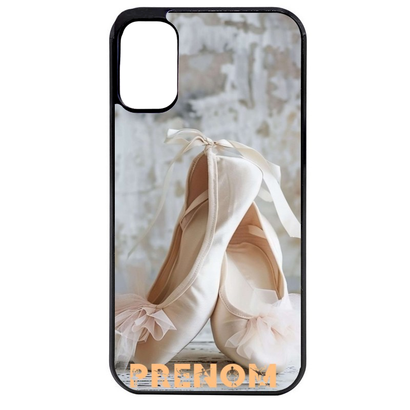 Coque noire taperso pour Moto E13 E14 E15 avec motif ballerine danse personnalisee protection antichoc personnalisée