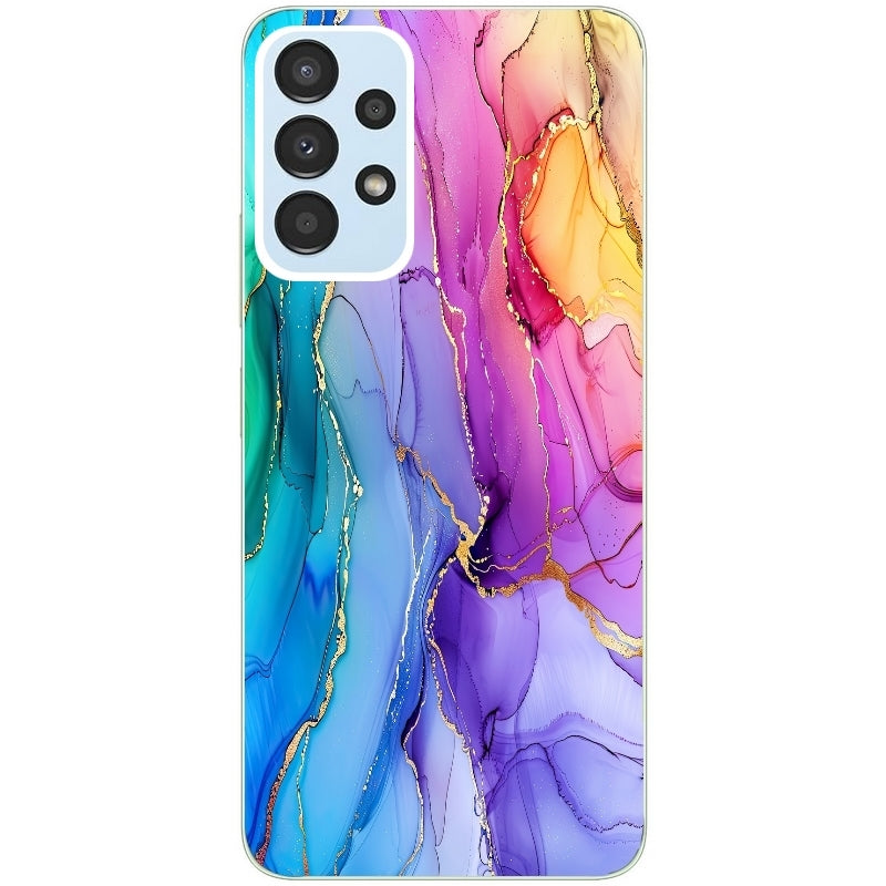 Coque taperso pour Galaxy A13 4G et 5G A23 A53 avec motif marbre tie dye protection antichoc personnalisée