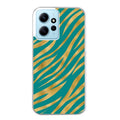 Coque taperso pour Redmi Note 12 4G 5G PRO 4G avec motif zebre vert protection antichoc personnalisée