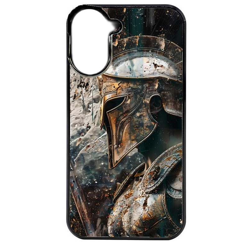 Coque noire taperso pour POCO C71 4G avec motif spartan guerrier protection antichoc personnalisée