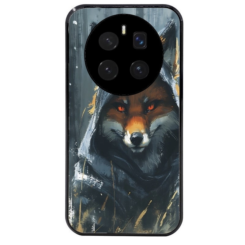 Coque noire taperso pour Magic 7 LITE et PRO avec motif renard fox des bois protection antichoc personnalisée