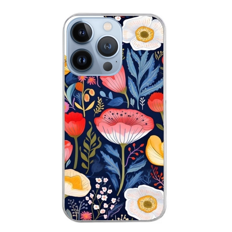 Coque taperso pour Iphone 11 et PRO PRO MAX avec motif fleur coquelicot protection antichoc personnalisée