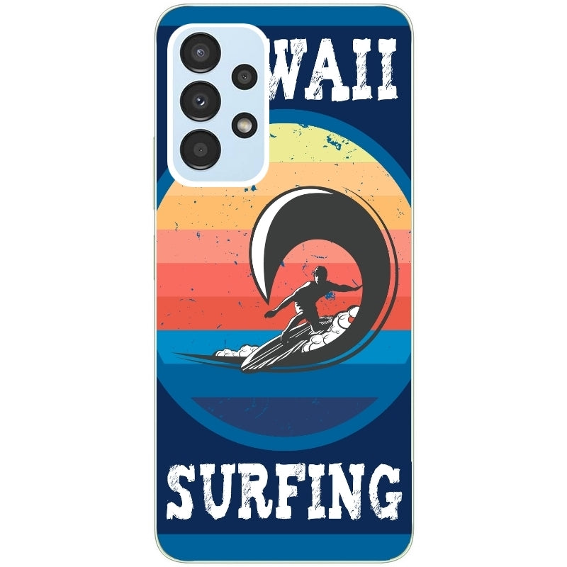 Coque taperso pour Galaxy A13 4G et 5G A23 A53 avec motif hawaii et surf protection antichoc personnalisée