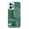 Coque taperso pour Redmi Note 12 4G 5G PRO 4G avec motif badminton sport personnalise protection antichoc personnalisée