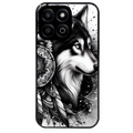 Coque noire taperso pour Honor 70 LITE 90 et LITE avec motif loup dreamcatcher protection antichoc personnalisée