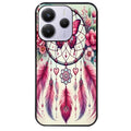 Coque noire taperso pour Redmi Note 14 et PRO PLUS 4G 5G avec motif dreamcatcher et papillon protection antichoc personnalisée