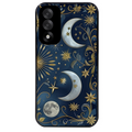 Coque noire taperso pour OnePlus Nord 5 avec motif lune et etoile protection antichoc personnalisée