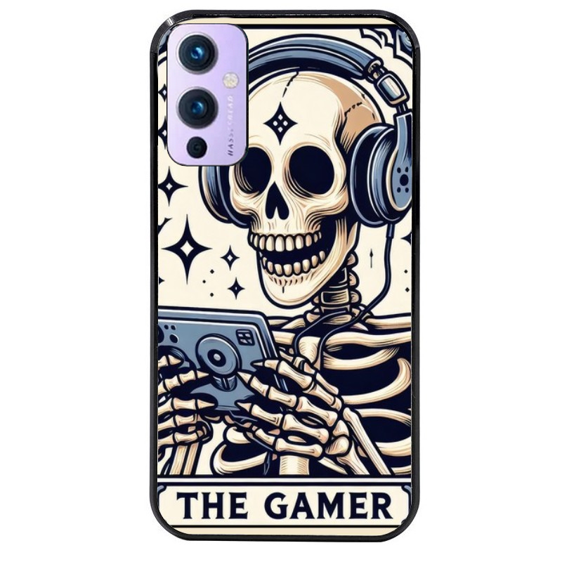 Coque noire taperso pour OnePlus 9 et 9 PRO avec motif mort gamer protection antichoc personnalisée