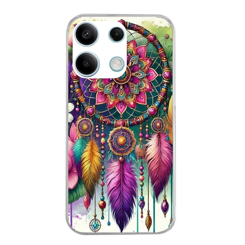 Coque taperso pour POCO X6 5G avec motif dreamcatcher et mandala protection antichoc personnalisée