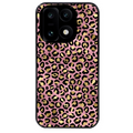 Coque noire taperso pour OnePlus 15 avec motif leopard rose protection antichoc personnalisée