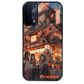 Coque noire taperso pour OPPO A54 et A74 5G avec motif anime street japan personnalise protection antichoc personnalisée