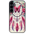 Coque noire taperso pour galaxy A06 A16 A26 A36 A56 avec motif dreamcatcher et papillon protection antichoc personnalisée