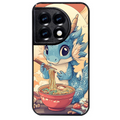 Coque noire taperso pour OnePlus 11 et 12 avec motif dragon ramen 2 protection antichoc personnalisée